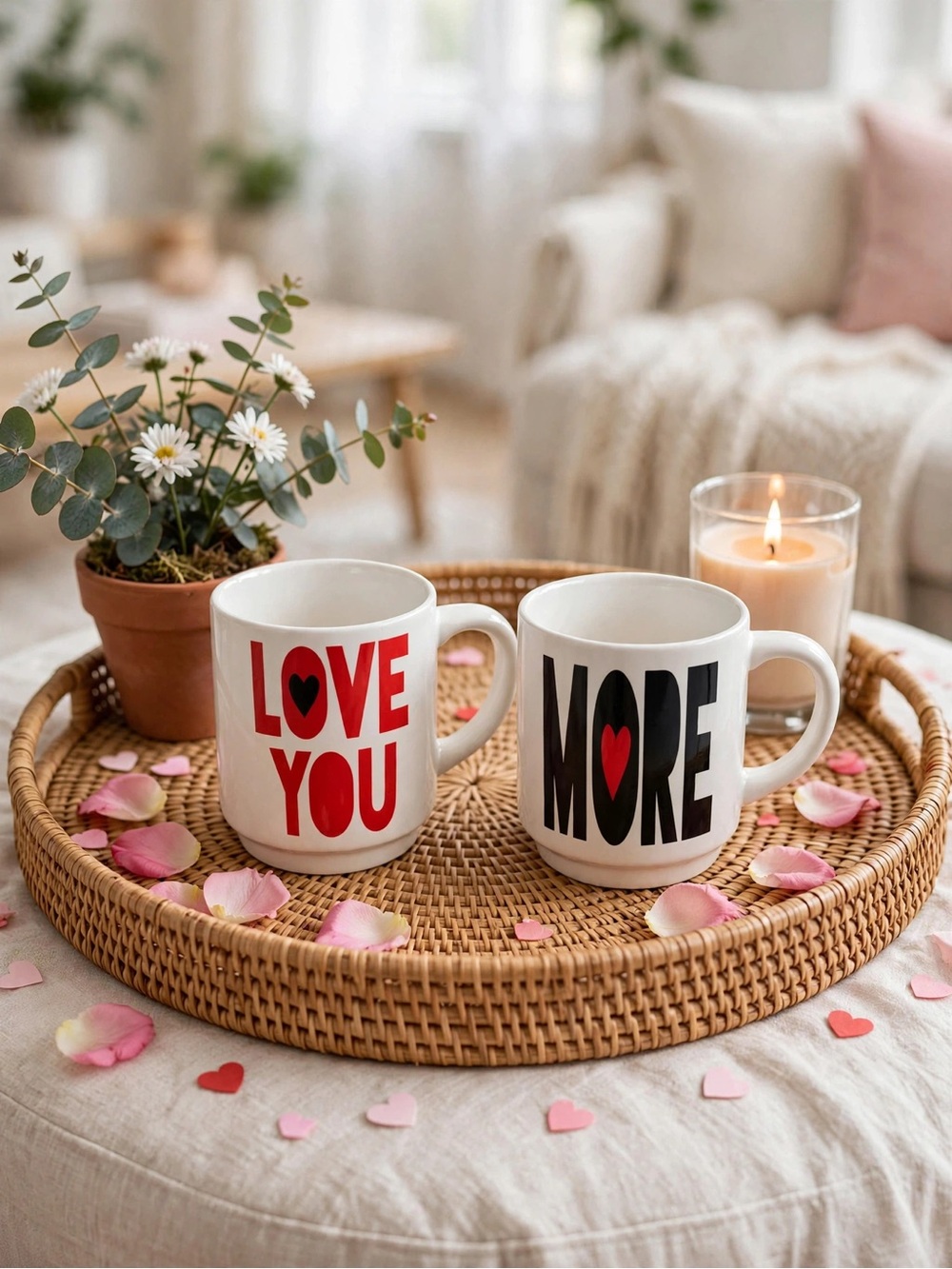 Our Name is Mud Love You More Stacking Mug Set